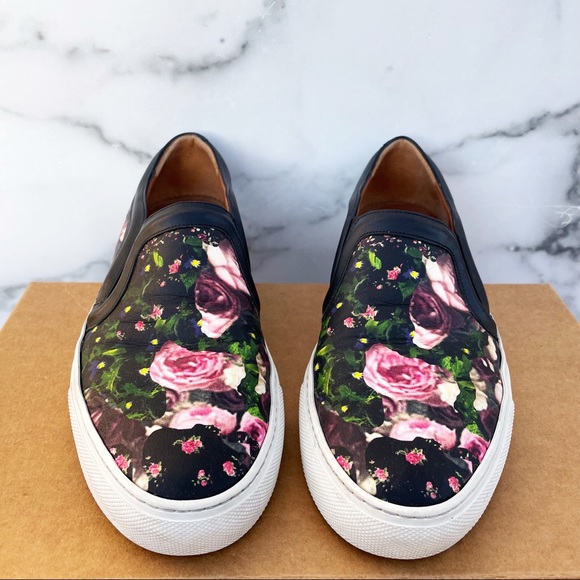 Givenchy women’s floral-print slip-on sneaker skate shoe size IT 38 US 8 - Picture 2 of 16